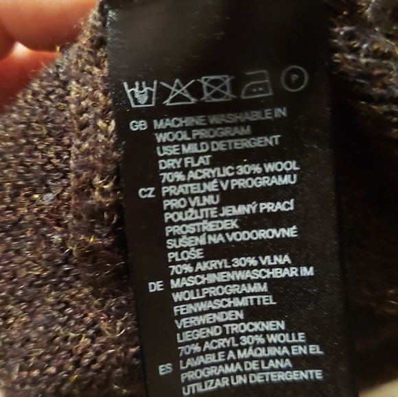 H&M Brown Wool Knit Sweater Dress with Boat Neck for Fall 🍂 - Picture 9 of 10